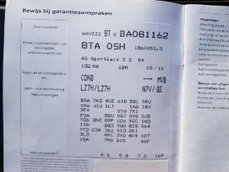 Audi 50 A5 Sportback (8TA), Liftback, 2009 / 2017 2.0 TFSI 16V picture 9