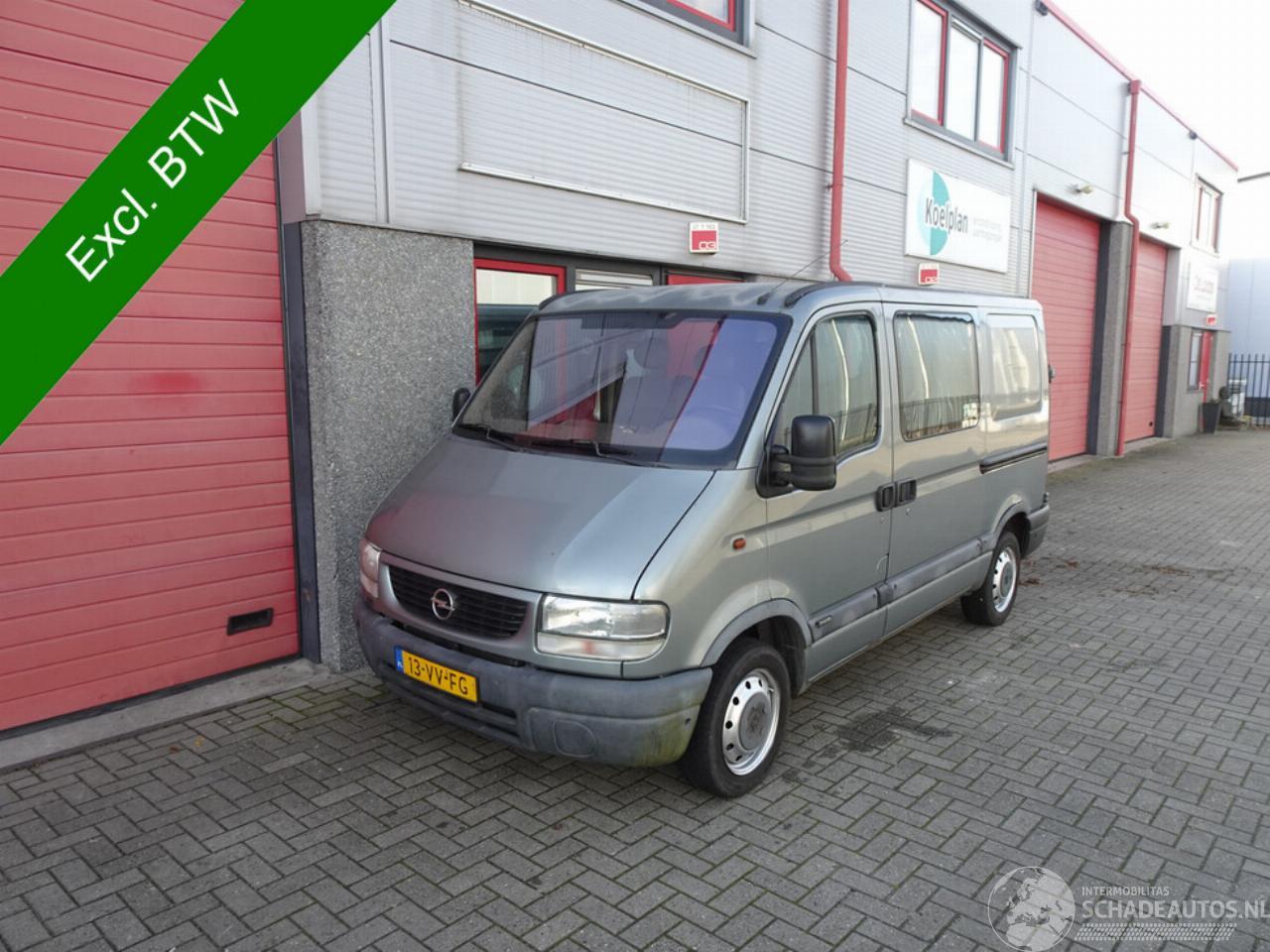 Opel Movano 2.2 DTi L1H1 DC airco 6 pers 2 x schuifdeur