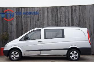 Unfallwagen Mercedes Vito 109 CDi Lang Dubbele Cabine Cruise Leder Trekhaak 65KW 2004/6