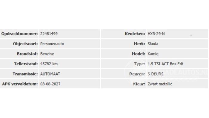 Skoda Kamiq Kamiq, SUV, 2019 1.5 TSI 16V