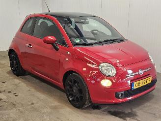 skadebil auto Fiat 500 0.9 TwinAir 85 Hatchback  Benzine 875cc 63kW (86pk) FWD 2011/8