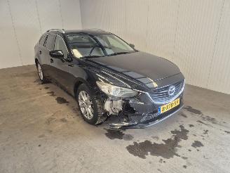 krockskadad bil auto Mazda 6 2.2 SkyActiv-D 150 16V Combi/o  Diesel 2.191cc 110kW (150pk) FWD 2014/10