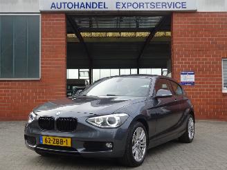 krockskadad bil auto BMW 1-serie Business+, 220 pk , Navi, Airco, Cruise control, Leer 2012/9