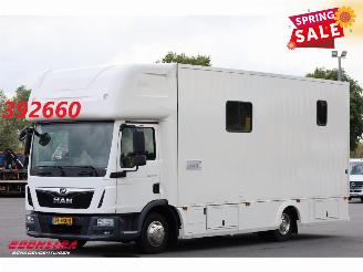 skadebil vrachtwagen MAN TGL 8.190 Robrise Horsetruck + Camper Camera 61.047 KM! 2019/3
