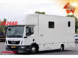 skadebil vrachtwagen MAN TGL 8.190 Robrise Horsetruck + Camper Camera 61.047 KM! 2019/3