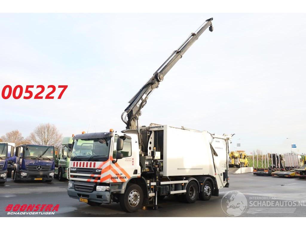 DAF Faun Variopress II Hiab 211 BW-3 HiPro Kran Müllwagen