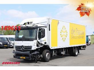 krockskadad bil vrachtwagen Mercedes Antos 2124 Koffer 8.60 Meter!! LBW Euro 6 2017/11