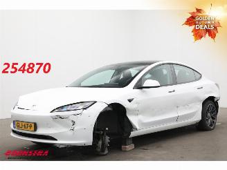 krockskadad bil auto Tesla Model 3 RWD 60 kWh Pano Full Self Driving ACC Ventilatie AHK 2024/9