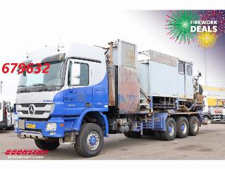 krockskadad bil vrachtwagen Mercedes Actros 3344AK 8/6X6 Manual Blatt/Blatt 2x PTO 2x Pump 2013/7