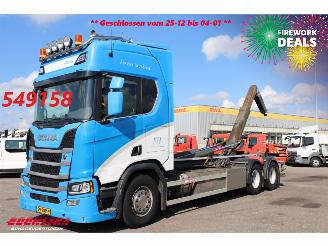Vaurioauto  trucks Scania R R500 6X2 Retarder VDL Haakarm Standclima Leder Navi Camera 2019/4