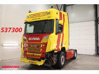 skadebil vrachtwagen Scania R R520 V8 Alcoa Leder Standairco 2019/3