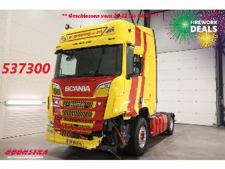 Vaurioauto  trucks Scania R R520 V8 Alcoa Leder Standairco 2019/3