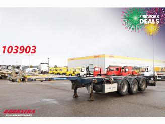 damaged trailers D-Tec  Flexitrailer 20-45 ft 3-Asser 2X Lift Ausziebar 2011/3