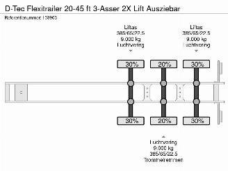 Flexitrailer 20-45 ft 3-Asser 2X Lift Ausziebar picture 26