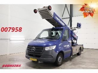 krockskadad bil bedrijf Mercedes Sprinter 314 CDI Klaas 29m verhuislift PTO Airco Cruise 2019/2