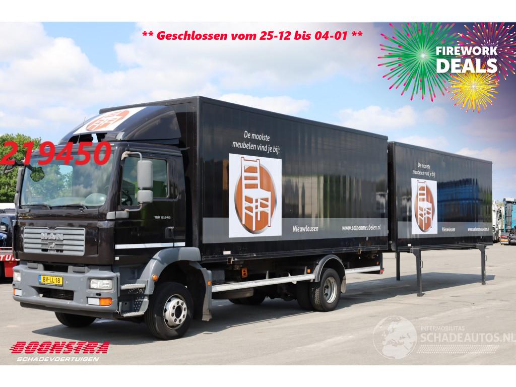 MAN TGM 12.240 Full Air BDF 2X Laadbak 527252 Km!!