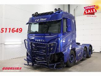 krockskadad bil vrachtwagen Iveco S-way 530 6X2 Full Air ACC Leder Showtruck 67.003 km 2024/7