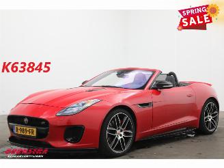 uszkodzony samochody osobowe Jaguar F-type 2.0T Chequered Flag Meridian Memory Leder LED Apple Camera LRHZ SHZ 2019/7