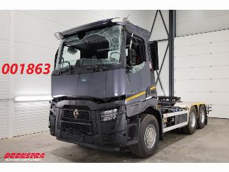 damaged trucks Renault  480 ACC 2X PTO Hydrauliek AJK Kip / Schiebe 6X4 144.786 km! 2023/4