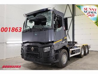Vaurioauto  trucks Renault  480 ACC 2X PTO Hydrauliek AJK Kip / Schiebe 6X4 144.786 km! 2023/4