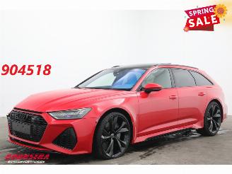 uszkodzony samochody osobowe Audi Rs6 Avant 4.0 TFSI Quattro Dynamic+ Keramik Pano B&O HUD 360° ACC 2022/4
