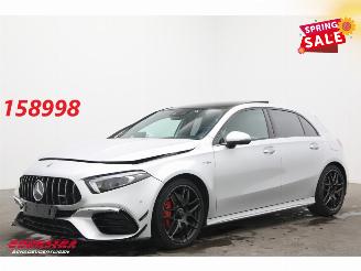 krockskadad bil auto Mercedes A-klasse AMG 45 S 4MATIC+ Schalensitze Drivers Pack Pano Burmester 360¯ 2020/7