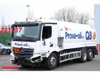skadebil vrachtwagen Mercedes Antos 2646 Stokota 20m3 Fuel + FMC 6X2 Euro 6 2018/6