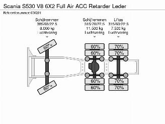 Scania S S530 V8 6X2 Full Air ACC Retarder Leder picture 40