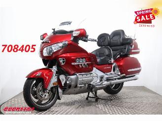 damaged motor cycles Honda GL 1800 Gold Wing Dual C-ABS Deluxe Cruise Radio Reverse 2008/1