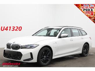 krockskadad bil auto BMW 3-serie Touring 330e M-Sport Pano HUD LED ACC H/K Memory 360° AHK SHZ 2024/12