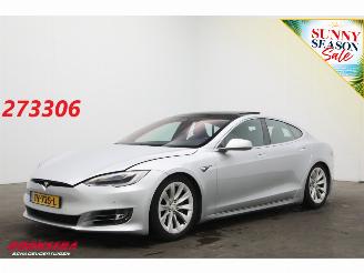 Schadeauto Tesla Model S 100D Pano Schuif/kantel Clima Navi Memory Leder SHZ LrHZ Cruise Camera PDC 2018/11