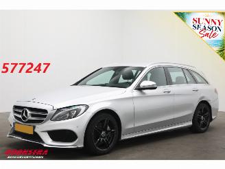 Schadeauto Mercedes C-klasse Estate Estate 180 9G-Tronic AMG Leder LED Navi Clima Cruise Camera SHZ 2017/5