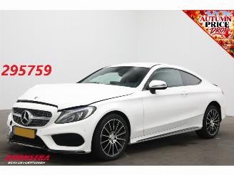 krockskadad bil auto Mercedes C-klasse Coupé 180 AUT Edition 1 AMG Navi Cruise Clima Memory SHZ Camera PDC 2016/9