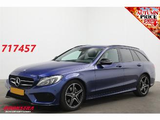 krockskadad bil auto Mercedes C-klasse Estate 180 AMG Navi Cruise Clima Leder Memory SHZ Camera PDC 2018/3