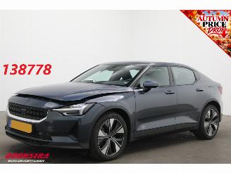 krockskadad bil auto Polestar 2 Standard Range Single Motor 69 kWh Pano Cruise Navi Clima Virtual Apple/Android Memory SHZ LrHZ Camera PDC 2022/12