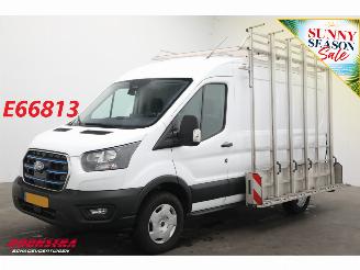 krockskadad bil bedrijf Ford E-Transit 350 L2-H2 68 kWh Glastransport Navi SHZ LrHZ Apple/Android Camera PDC AHK 2025/1