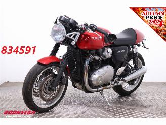 krockskadad bil motor Triumph Thruxton 1200 Vance Hines 2021/3