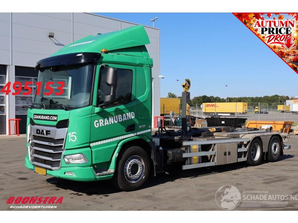 DAF XD 450 6X2 Haakarm + HMF 3220K-RCS Kran 124.200 km!