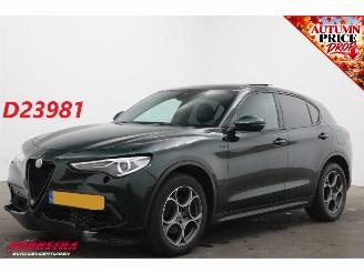 Schadeauto Alfa Romeo Stelvio 2.0 T AWD Sprint Pano ACC Memory Leder SHZ LrHZ Navi Apple/Android Camera PDC 2022/2