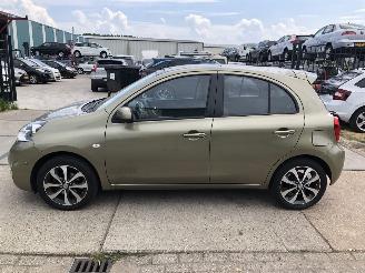 krockskadad bil auto Nissan Micra 12i Automaat Pano, Navi, LM velgen 2015/9