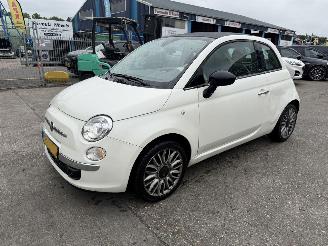 damaged passenger cars Fiat 500C 0.9 59KW Twinair Turbo Cult Clima Led Xenon NAP 2015/6