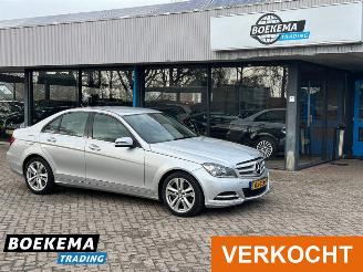 Vrakbiler auto Mercedes C-klasse 200 184PK Avantgarde Automaat Navigatie Memory Stoelverw. 2012/6