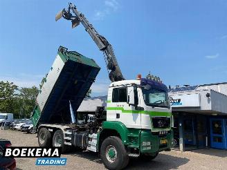 dañado camiones MAN TGS 32.400 6X6 Hiab 166Pro Remote Kipper Widespread Euro5 2009/1