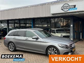 krockskadad bil auto Mercedes C-klasse 350e Lease Ed Memory Navi Camera Stoelverw. Cruise PDC 2015/9