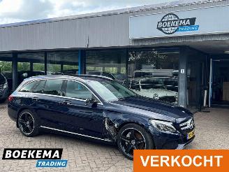 krockskadad bil auto Mercedes C-klasse 350 e Lease Edition Standkachel Luchtvering Navigatie 2016/11