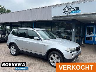 Damaged car BMW X3 2.0i Executive Anniversary Navigatie Cruise Leer Stoelverw Trekhaak PDC 2007/6