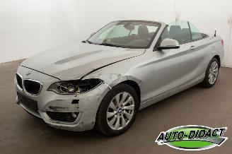Coche accidentado BMW 2-serie 220 cabrio Automaat Navi 2015/3