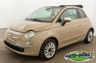 skadebil auto Fiat 500C 1.2 Lounge Cabrio Airco 2015/2