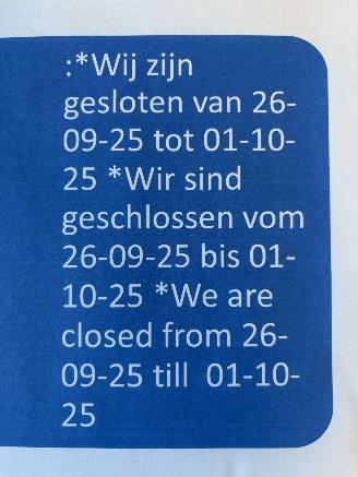 Avarii autoturisme Audi  Gesloten van 26-09 tot 01-10-2025 2025/9