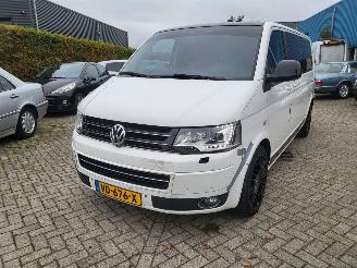 krockskadad bil bedrijf Volkswagen Transporter 2.0 TDI 103 kw AUTOMAAT LONG DC Comfortline .leer,clima,2 schuifd, 1E EIGENAAR 2013/7